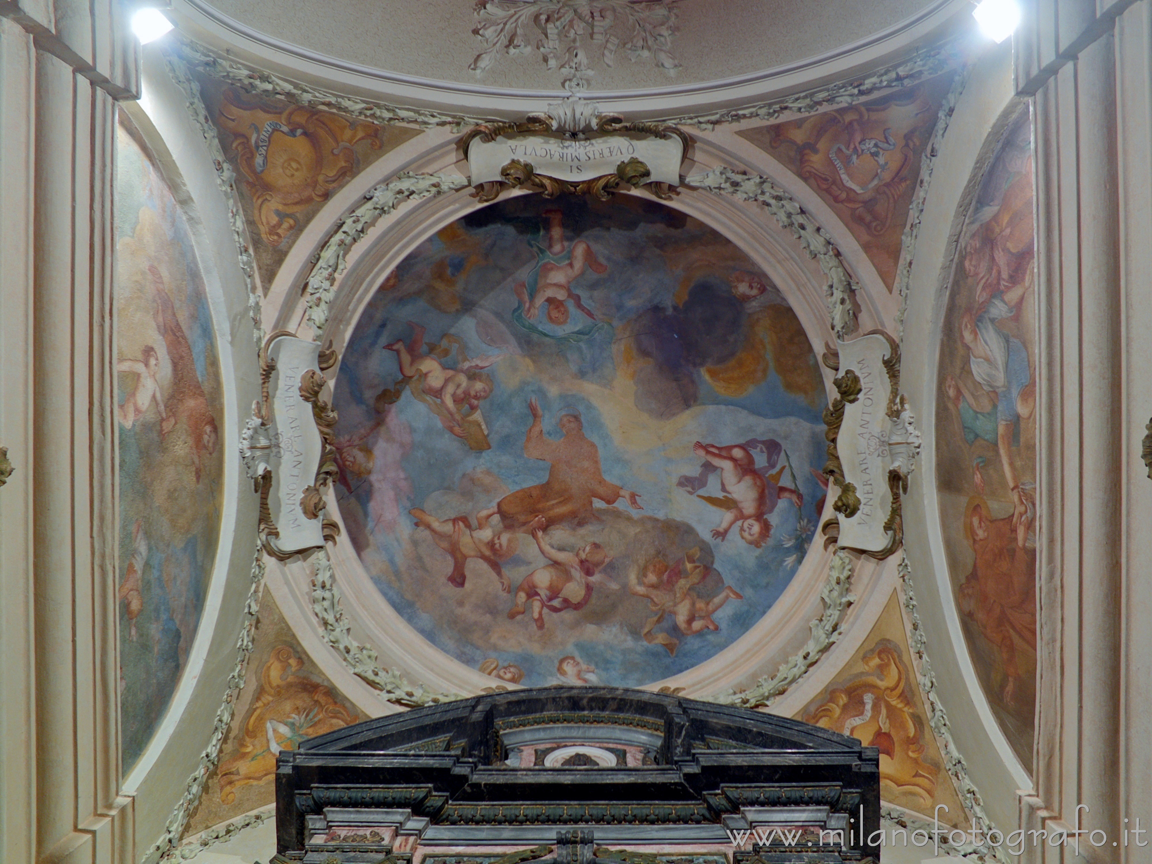 Montevecchia (Lecco) - Volta della Cappella di Sant'Antonio nel Santuario della Beata Vergine del Carmelo